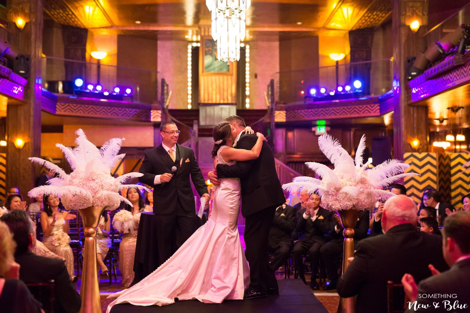 Kandice + Marcus at Biltmore Hotel Cicada Restaurant Wedding Los Angeles