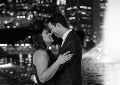 Downtown Los Angeles Night Engagement Session | Sabrina + Scott