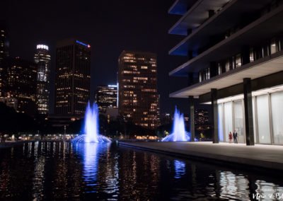 Downtown Los Angeles Night Engagement Session | Sabrina + Scott