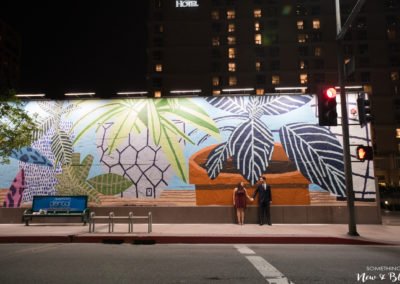 Downtown Los Angeles Night Engagement Session | Sabrina + Scott